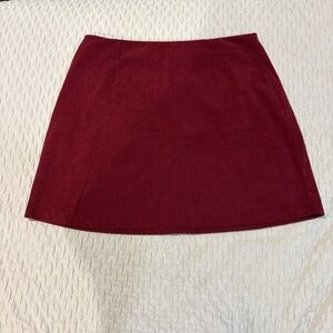 Amazon Women's burgundy Mini Skirt